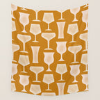 Cocktail Glasses - Amalfi Coast Cocktails Wall Tapestry Gallery Image 4