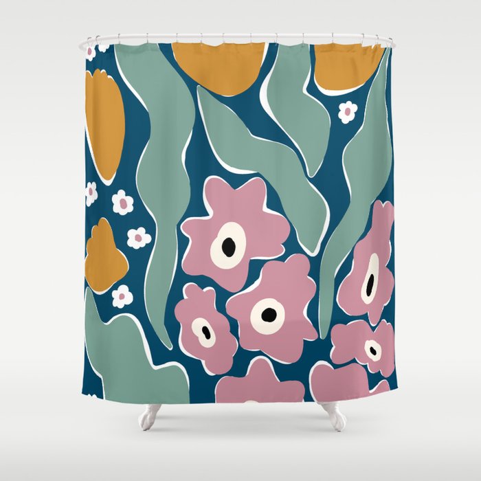 beach of flower  Shower Curtain Gallery Image 1