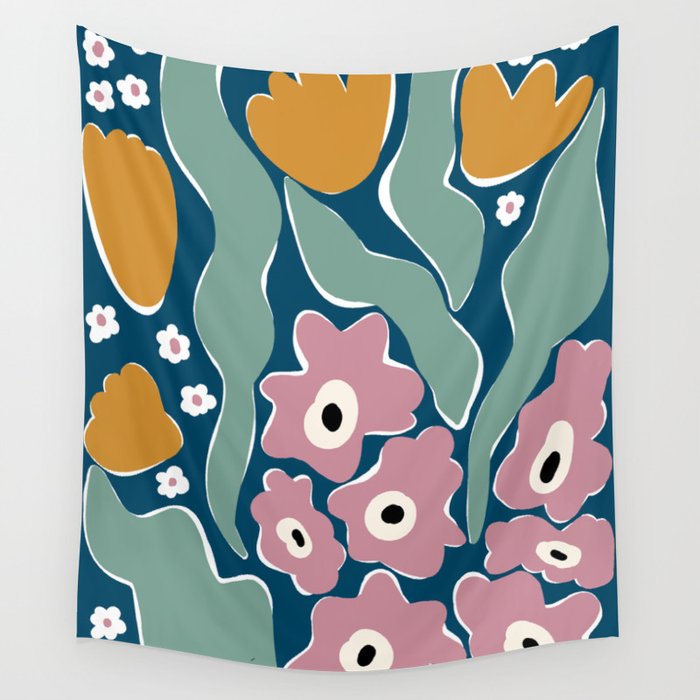 beach of flower  Wall Tapestry Gallery Image 4