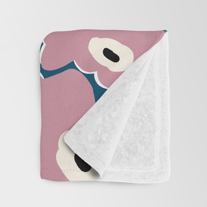 beach of flower  Throw Blanket Gallery Image 3