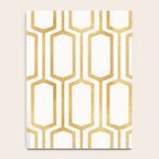 Mid Century Metallic Geometric Pattern Notebook Gallery Image 4
