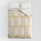 Mid Century Metallic Geometric Pattern Comforter Gallery Image 6