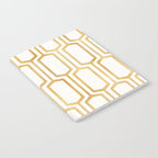 Mid Century Metallic Geometric Pattern Notebook Gallery Image 2