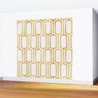 Mid Century Metallic Geometric Pattern Wall Mural Gallery Image 2