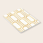 Mid Century Metallic Geometric Pattern Notebook Gallery Image 3