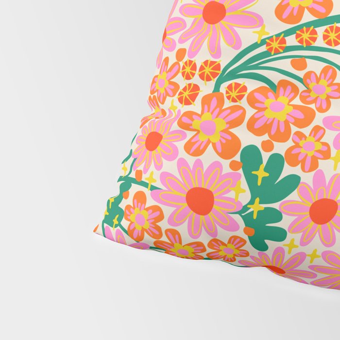 Happy flowers Pillow Sham Gallery Image 4