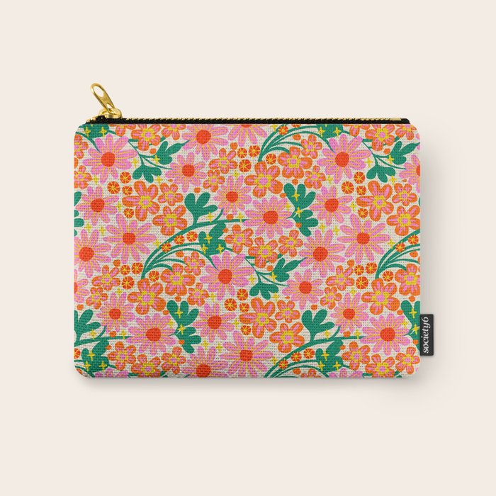 Happy flowers Carry All Pouch Gallery Image 1