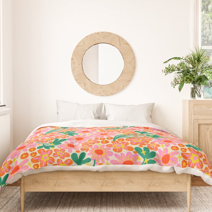 Happy flowers Duvet Cover Gallery Image 3