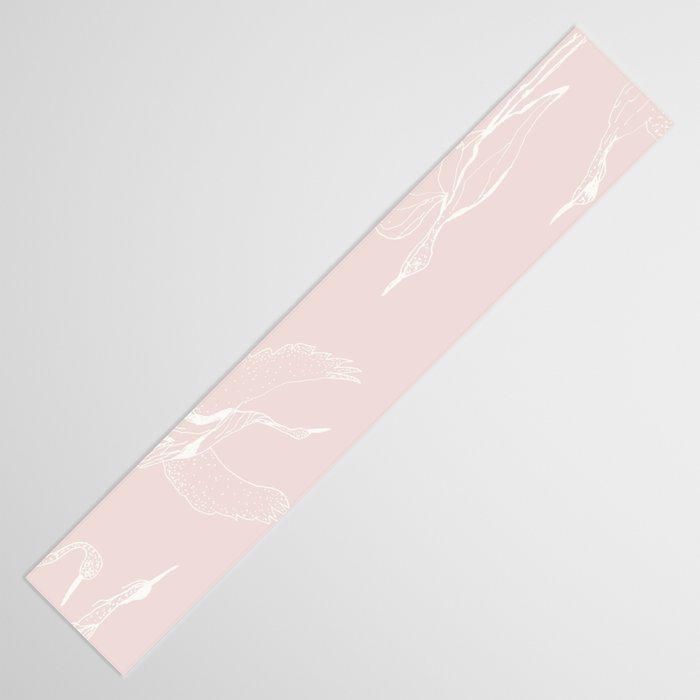 Cranes (Pink) Table Runner Gallery Image 3