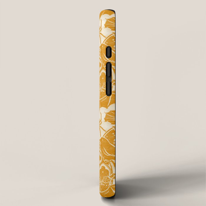 Gothic Halloween Damask - marigold and cream  iPhone Case Gallery Image 2