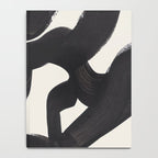 Mid Century Modern Minimalist Abstract Art Brush Strokes Black & White Ink Art Maze Notebook Gallery Image 4