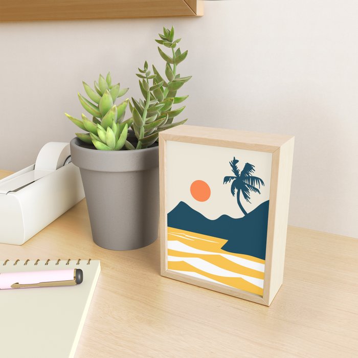 Retro Landscape 02B Mini Art Print Gallery Image 2