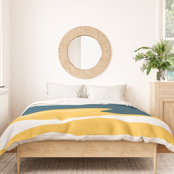Retro Landscape 02B Duvet Cover Gallery Image 3