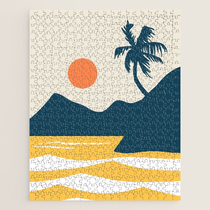 Retro Landscape 02B Jigsaw Puzzle Gallery Image 1