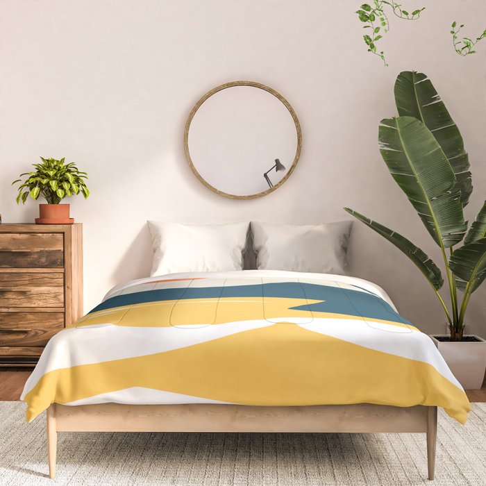 Retro Landscape 02B Comforter Gallery Image 3