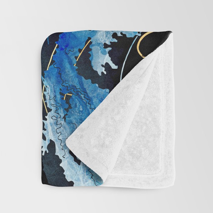 Metallic Ocean III Throw Blanket Gallery Image 3