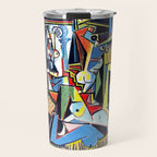 Picasso - Les Femmes d'Alger (Women of Algiers) 1955 Artwork Travel Mug Gallery Image 1