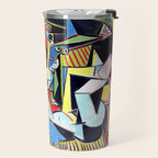 Picasso - Les Femmes d'Alger (Women of Algiers) 1955 Artwork Travel Mug Gallery Image 2