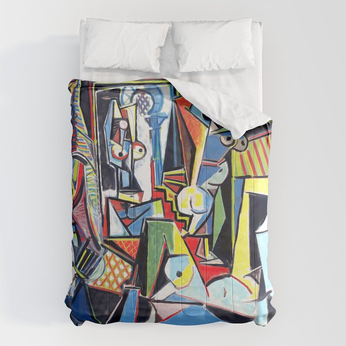 Picasso - Les Femmes d'Alger (Women of Algiers) 1955 Artwork Comforter Gallery Image 6