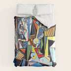 Picasso - Les Femmes d'Alger (Women of Algiers) 1955 Artwork Duvet Cover Gallery Image 6