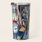 Picasso - Les Femmes d'Alger (Women of Algiers) 1955 Artwork Travel Mug Gallery Image 3