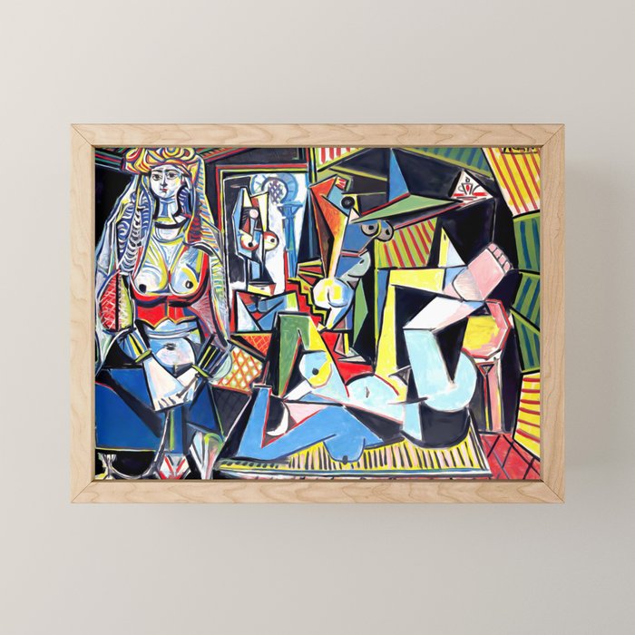 Picasso - Les Femmes d'Alger (Women of Algiers) 1955 Artwork Mini Art Print Gallery Image 1
