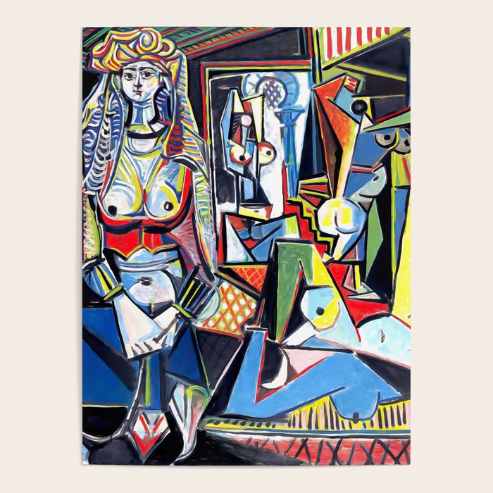 Picasso - Les Femmes d'Alger (Women of Algiers) 1955 Artwork Poster Gallery Image 1