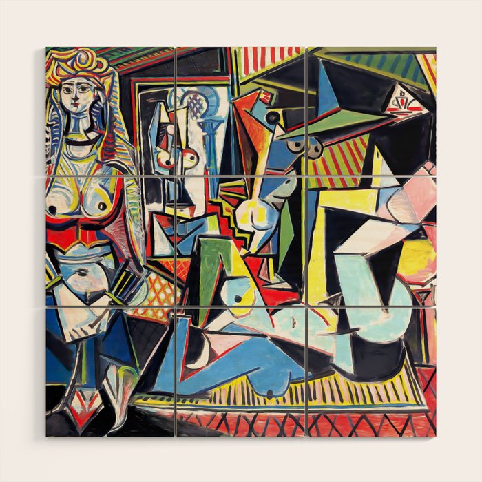 Picasso - Les Femmes d'Alger (Women of Algiers) 1955 Artwork Wood Wall Art Gallery Image 1
