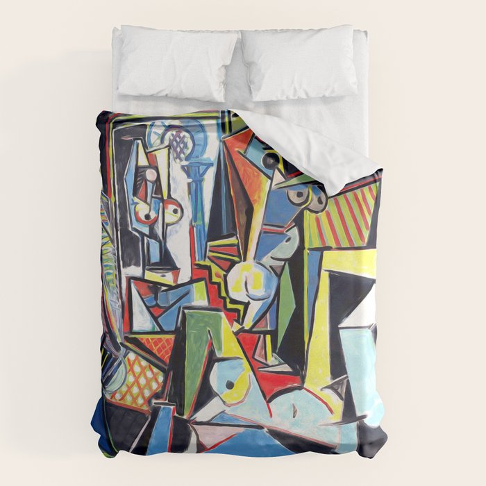 Picasso - Les Femmes d'Alger (Women of Algiers) 1955 Artwork Duvet Cover Gallery Image 1