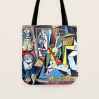 Picasso - Les Femmes d'Alger (Women of Algiers) 1955 Artwork Tote Bag Gallery Image 1