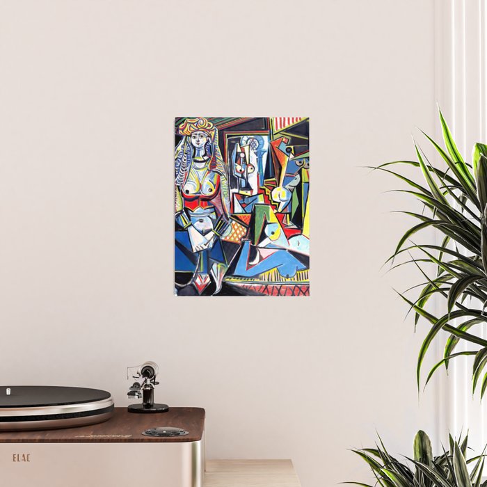 Picasso - Les Femmes d'Alger (Women of Algiers) 1955 Artwork Poster Gallery Image 2