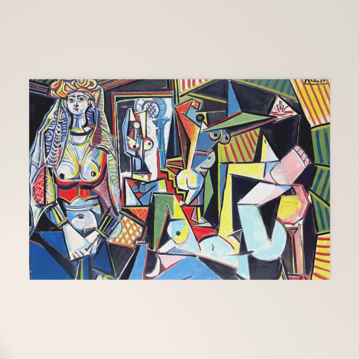 Picasso - Les Femmes d'Alger (Women of Algiers) 1955 Artwork Welcome Mat Gallery Image 1