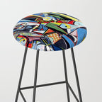 Picasso - Les Femmes d'Alger (Women of Algiers) 1955 Artwork Stool Gallery Image 2