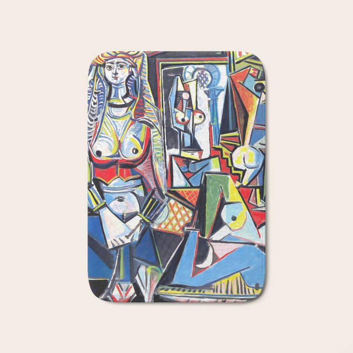 Picasso - Les Femmes d'Alger (Women of Algiers) 1955 Artwork Bath Mat Gallery Image 1