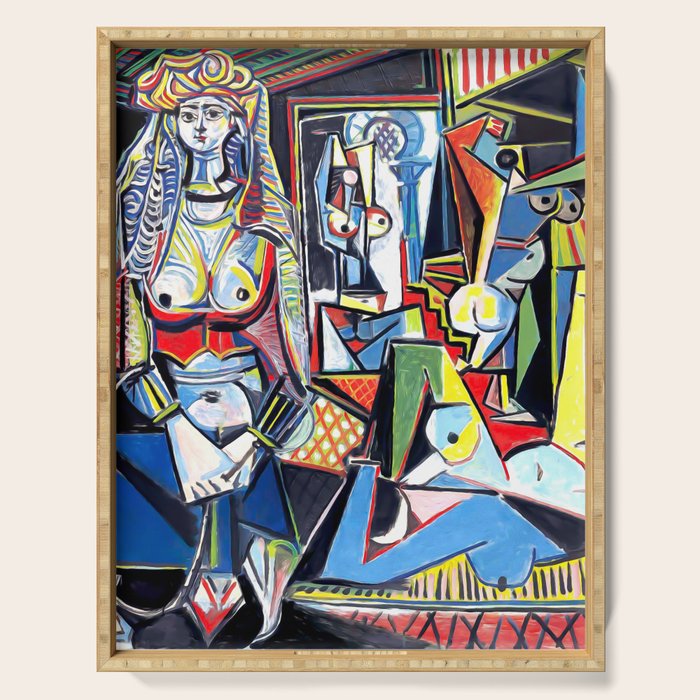 Picasso - Les Femmes d'Alger (Women of Algiers) 1955 Artwork Serving Tray Gallery Image 1