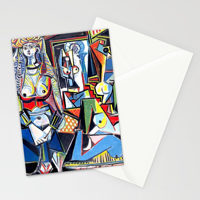 Picasso - Les Femmes d'Alger (Women of Algiers) 1955 Artwork Stationery Card Gallery Image 2