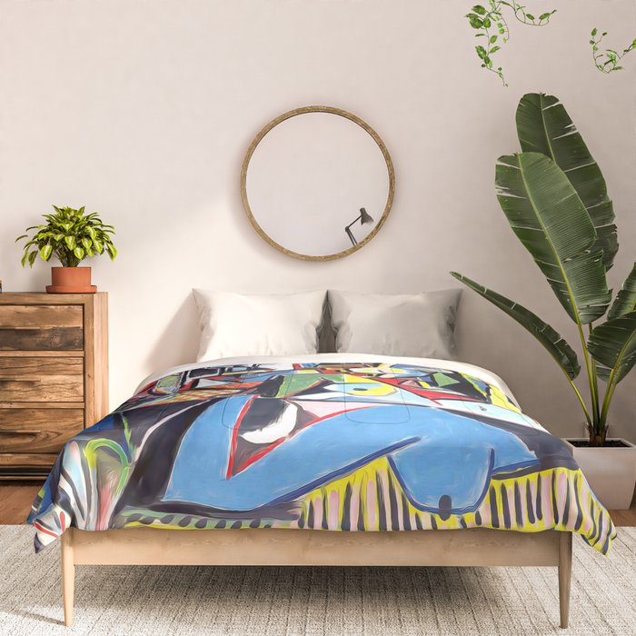 Picasso - Les Femmes d'Alger (Women of Algiers) 1955 Artwork Comforter Gallery Image 3