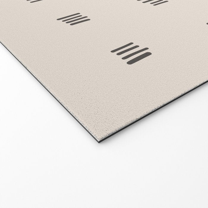 desert check small - charcoal Welcome Mat Gallery Image 2