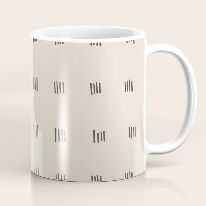 desert check small - charcoal Coffee Mug Gallery Image 1