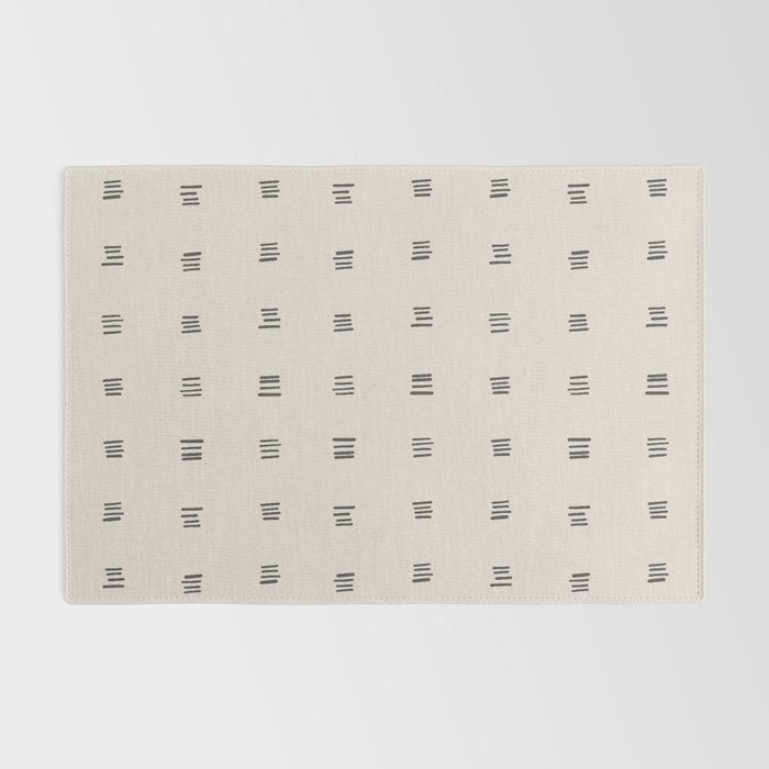 desert check small - charcoal Rug Gallery Image 2