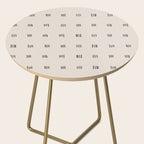desert check small - charcoal Side Table Gallery Image 2