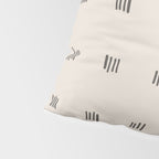 desert check small - charcoal Pillow Sham Gallery Image 4