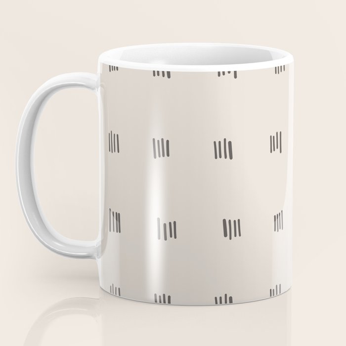 desert check small - charcoal Coffee Mug Gallery Image 3