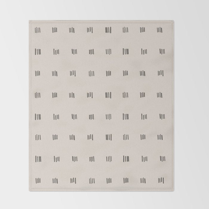 desert check small - charcoal Throw Blanket Gallery Image 2