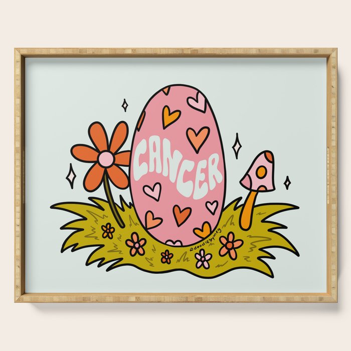 Cancer Easter Egg Serving Tray Gallery Image 1