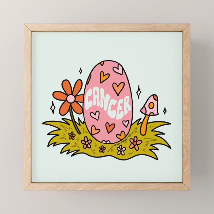 Cancer Easter Egg Mini Art Print Gallery Image 1