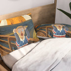 The Honk - The Scream Parody | Goose MEME Pillow Sham Gallery Image 2