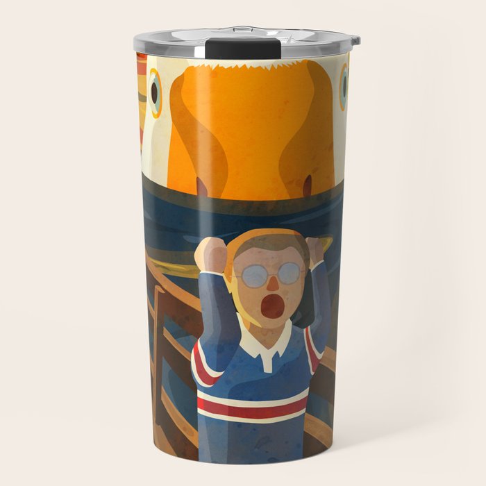 The Honk - The Scream Parody | Goose MEME Travel Mug Gallery Image 1