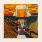 The Honk - The Scream Parody | Goose MEME Wood Wall Art Gallery Image 1