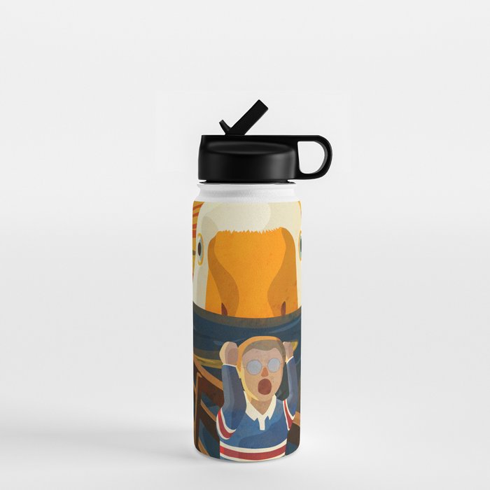 The Honk - The Scream Parody | Goose MEME Water Bottle Gallery Image 1